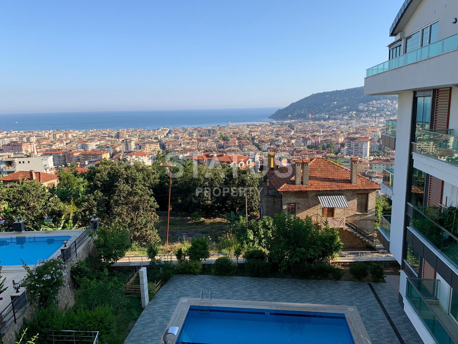 Stunning garden dublex with a gorgeous view of the sea and the fortress of Alanya фото 28