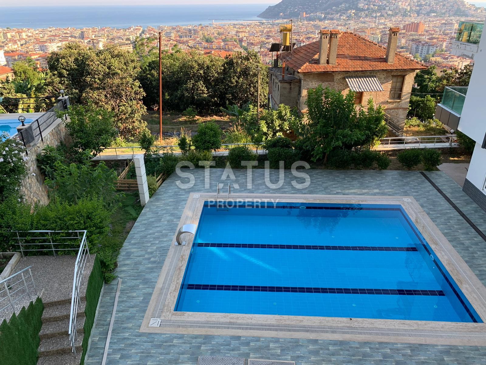 Stunning garden dublex with a gorgeous view of the sea and the fortress of Alanya фото 30