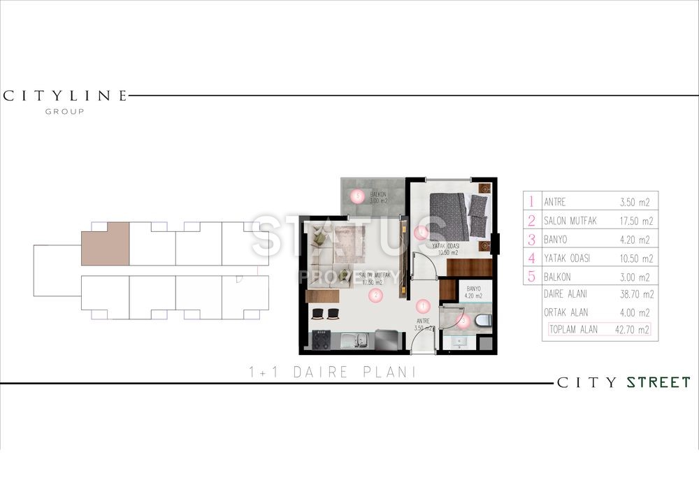 Новый инвестиционный проект в Оба с разными планировками и выгодными ценами фото 20