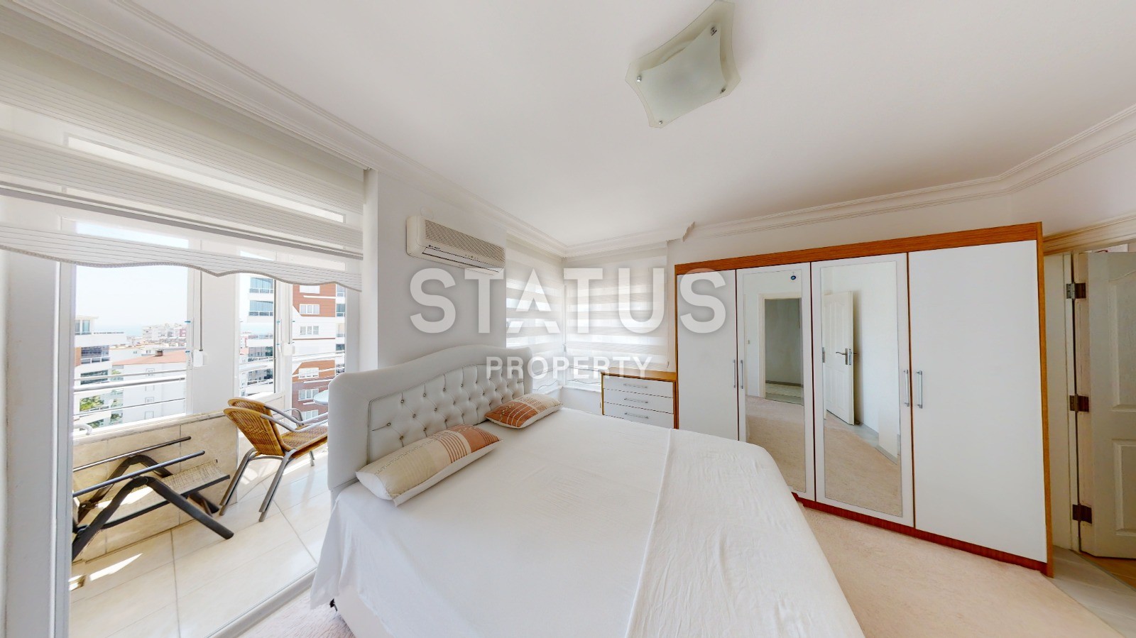 Excellent three-room apartment with a sea view! Avsallar. фото 13