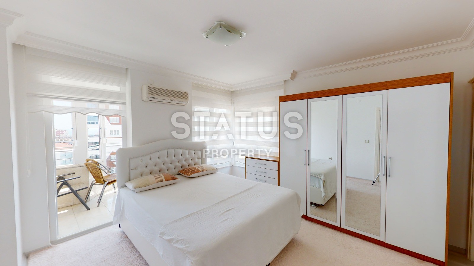 Excellent three-room apartment with a sea view! Avsallar. фото 14