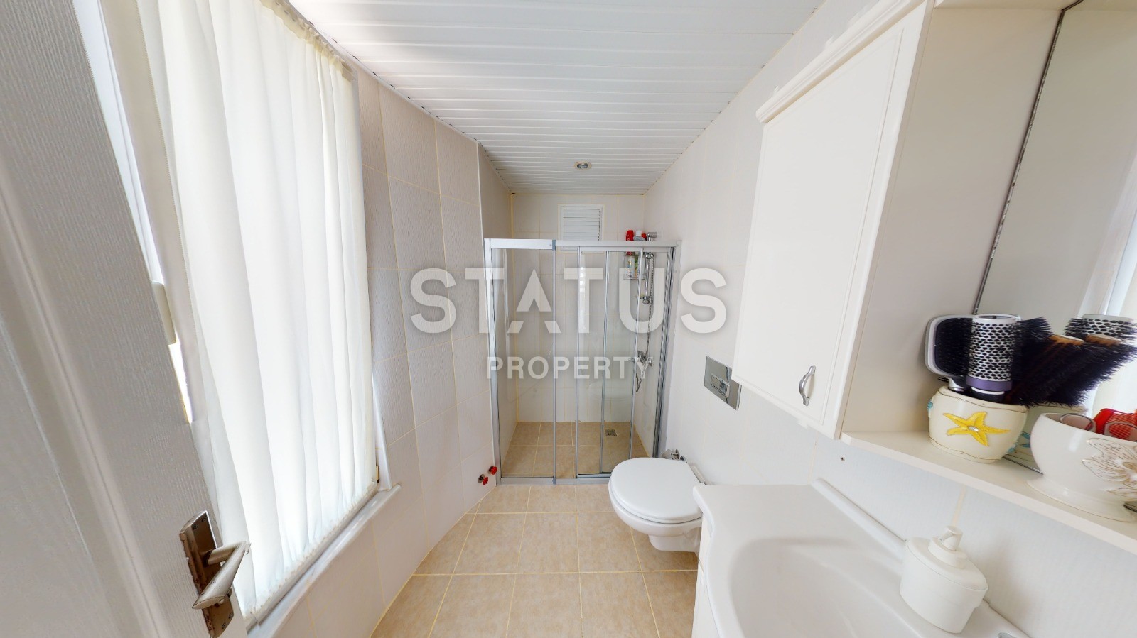 Excellent three-room apartment with a sea view! Avsallar. фото 15