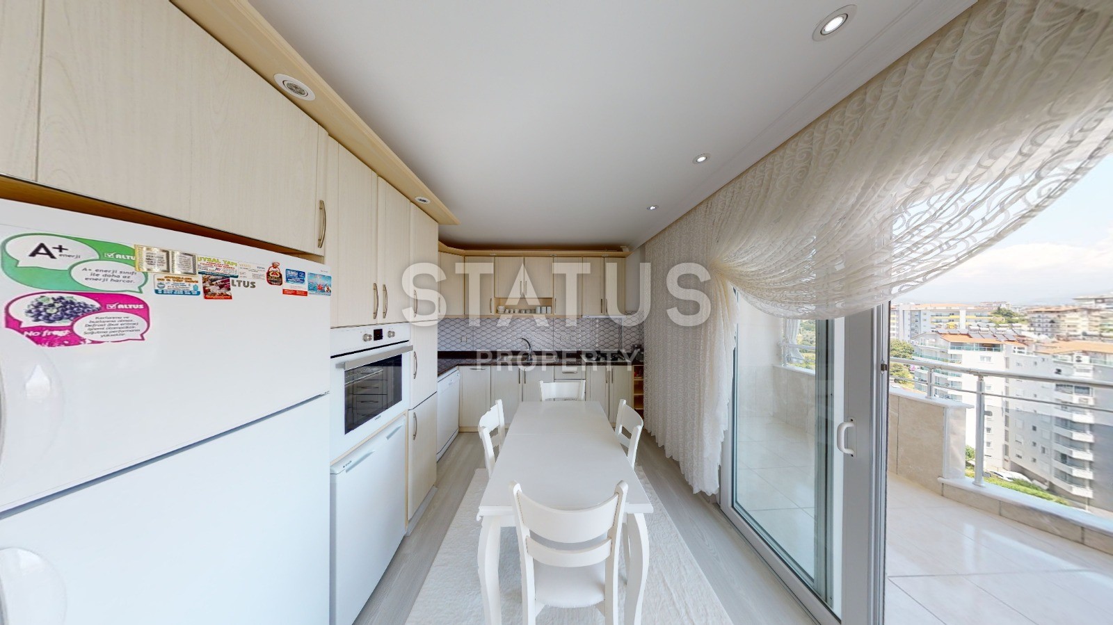 Excellent three-room apartment with a sea view! Avsallar. фото 18