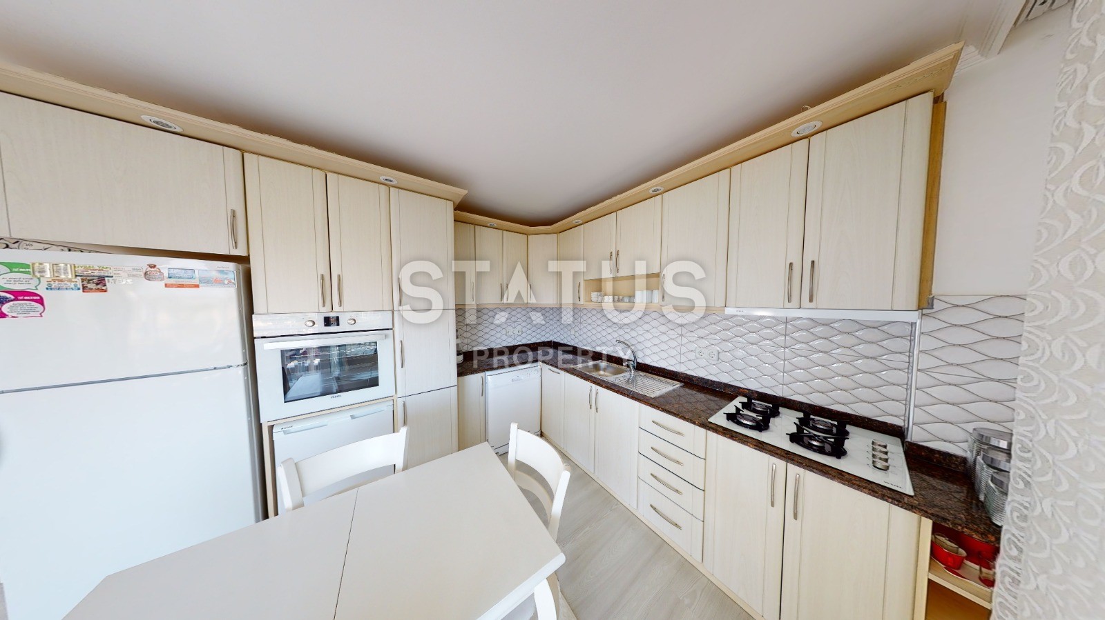 Excellent three-room apartment with a sea view! Avsallar. фото 19