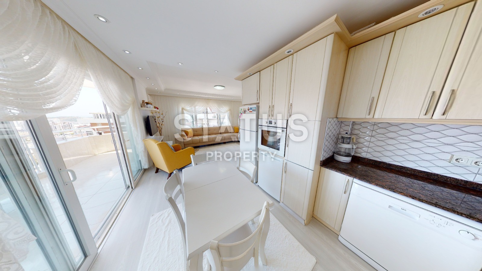 Excellent three-room apartment with a sea view! Avsallar. фото 21