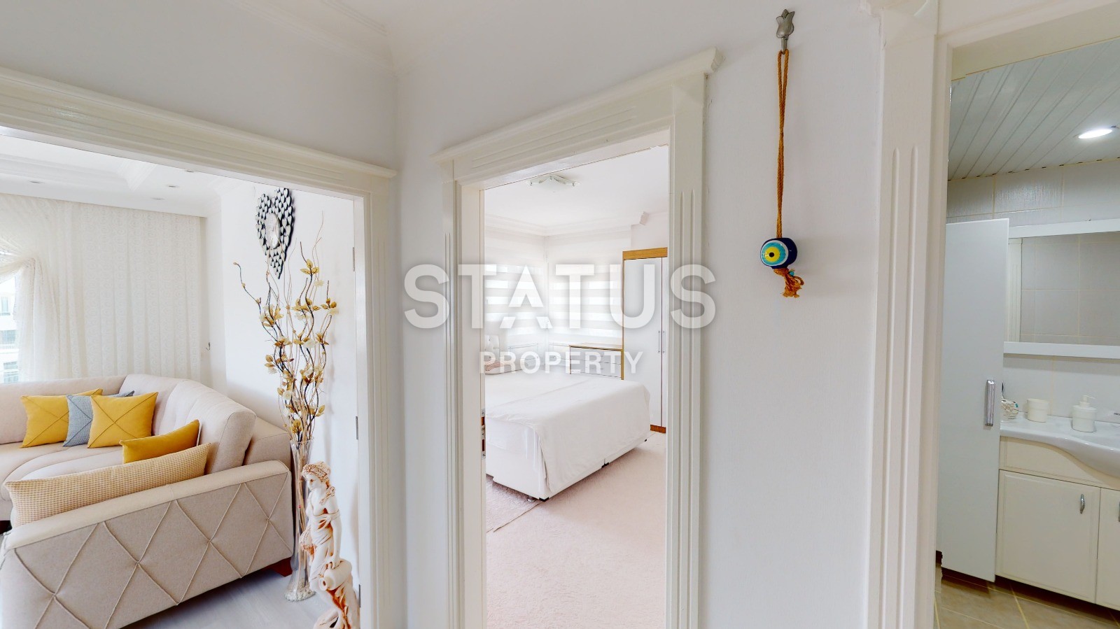 Excellent three-room apartment with a sea view! Avsallar. фото 22