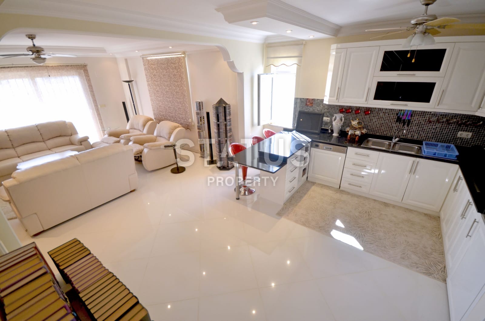 Three-storey furnished villa with private sauna and swimming pool! Avsallar. фото 18