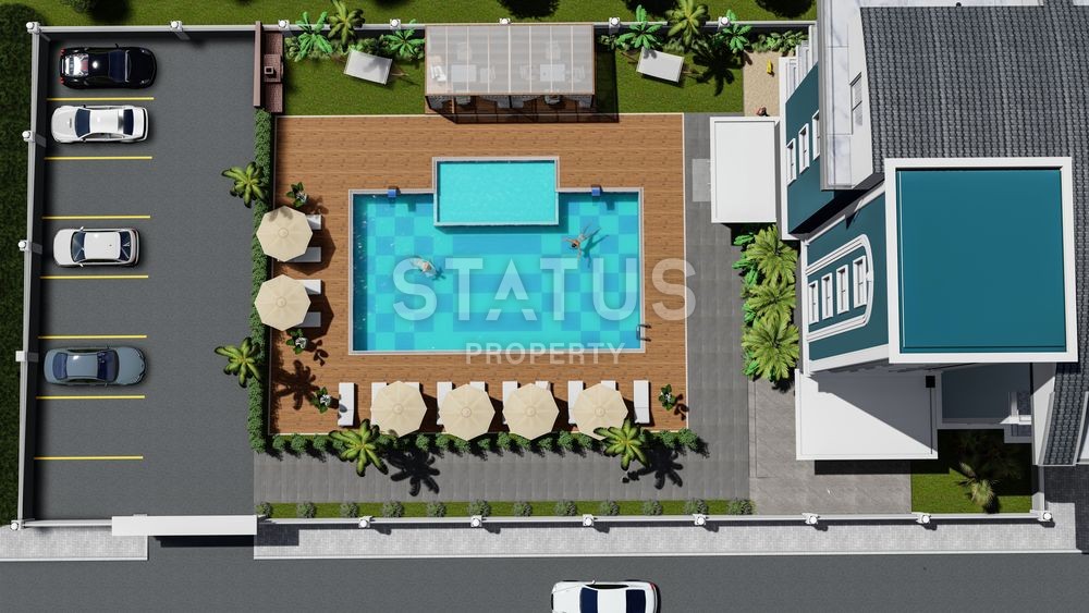 First line project in Kargicak with beautiful sea views. фото 11