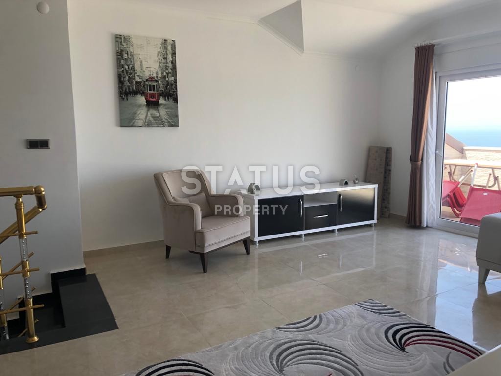 Двухуровневые апартаменты 1+1 с прямым видом на море в Каргыджаке, 110 м2 фото 8