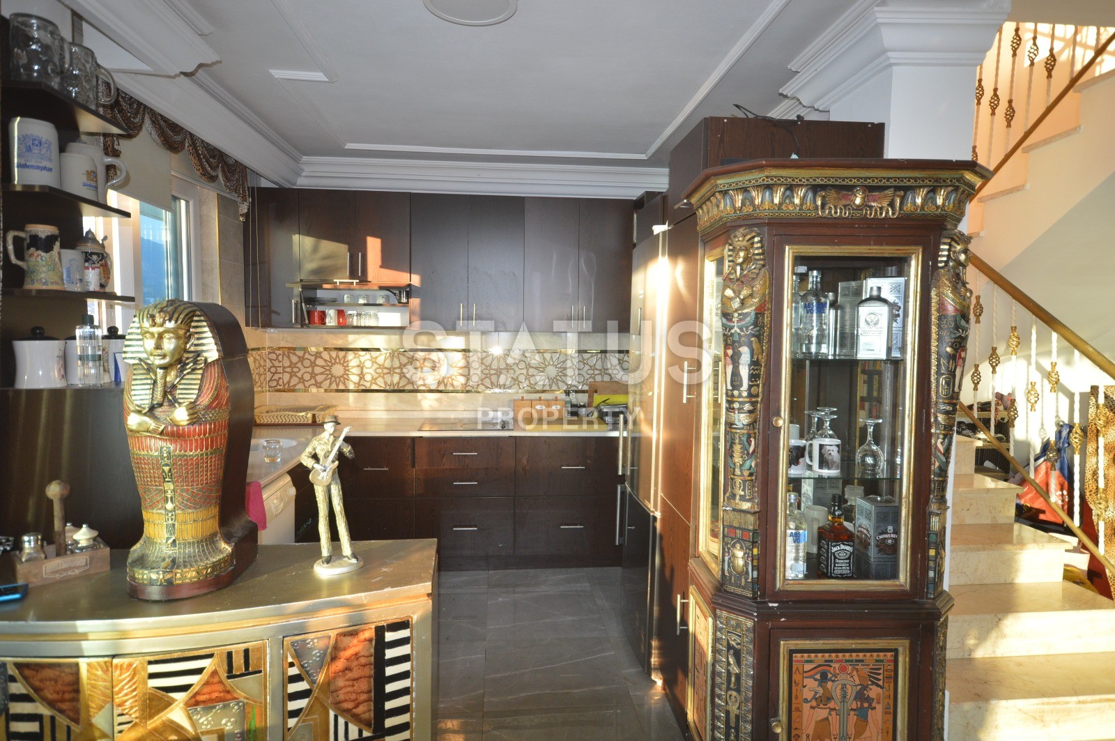 Шикарная меблированная вилла 5+2 с видом на крепость Кале и море фото 19