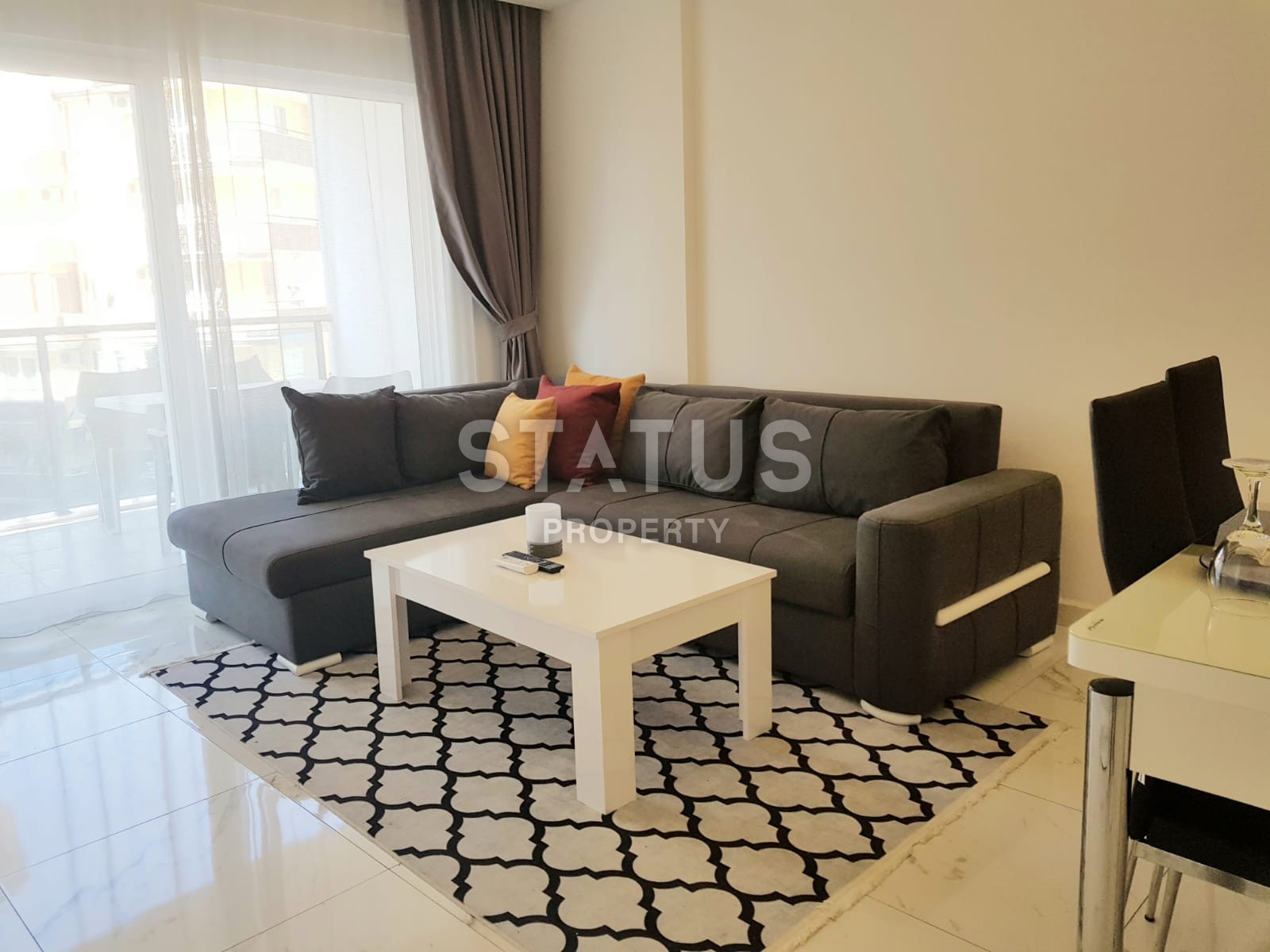 Меблированная двухкомнатная квартира в Махмутларе фото 14