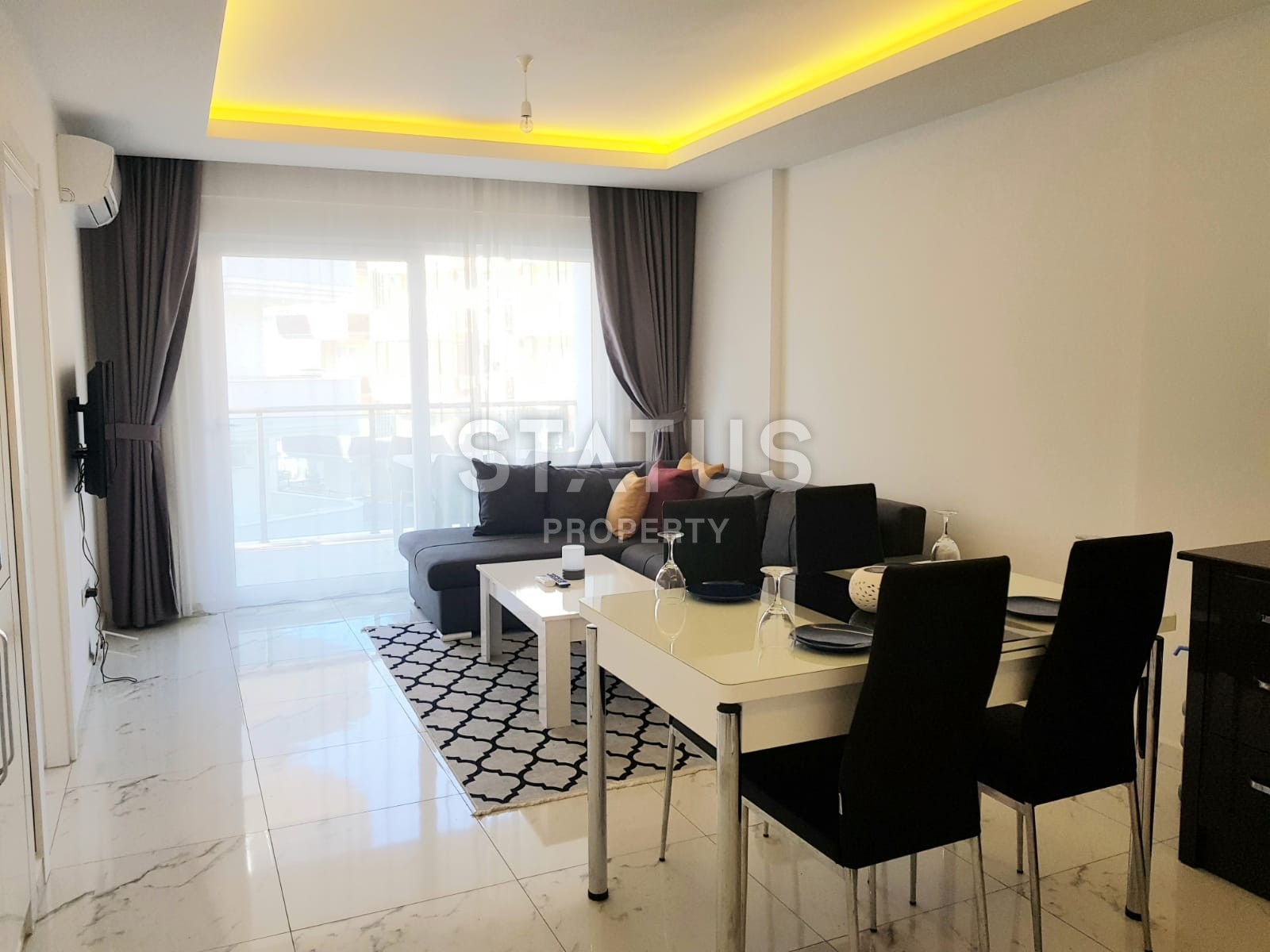 Меблированная двухкомнатная квартира в Махмутларе фото 15