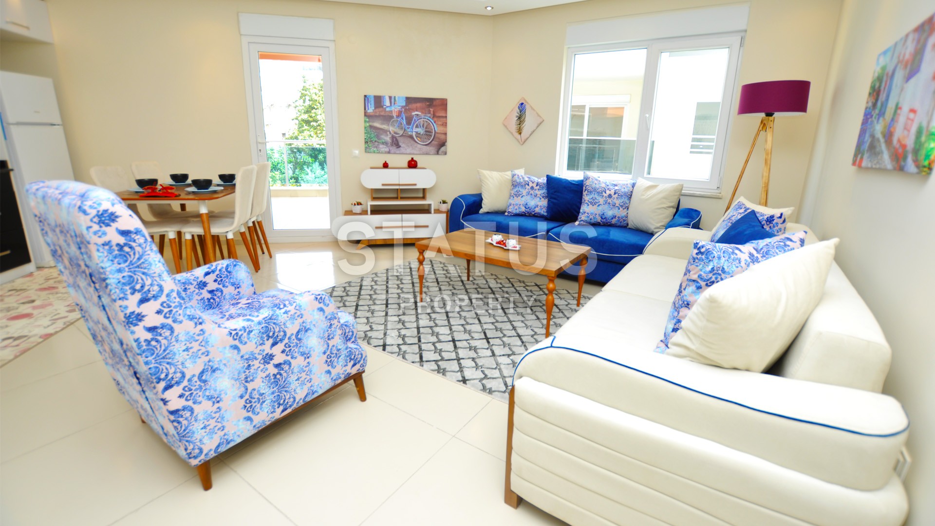 Большая меблированная квартира в новом комплексе в районе Тосмур фото 9