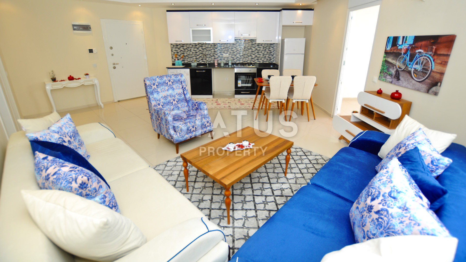 Большая меблированная квартира в новом комплексе в районе Тосмур фото 10