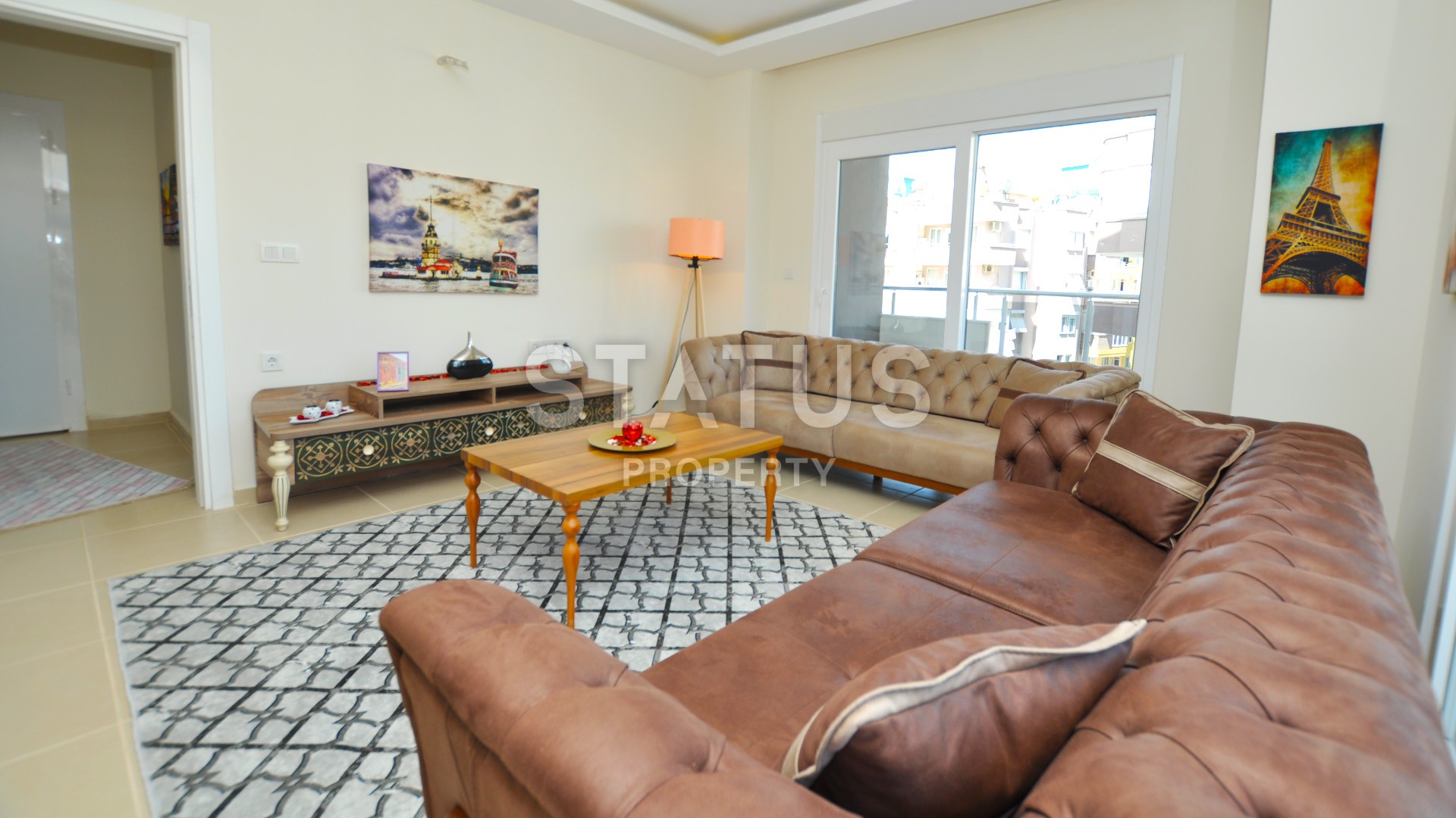 Большая квартира планировки 1+1 в новом комплексе с мебелью. Общая площадь 96 кв.м. фото 4