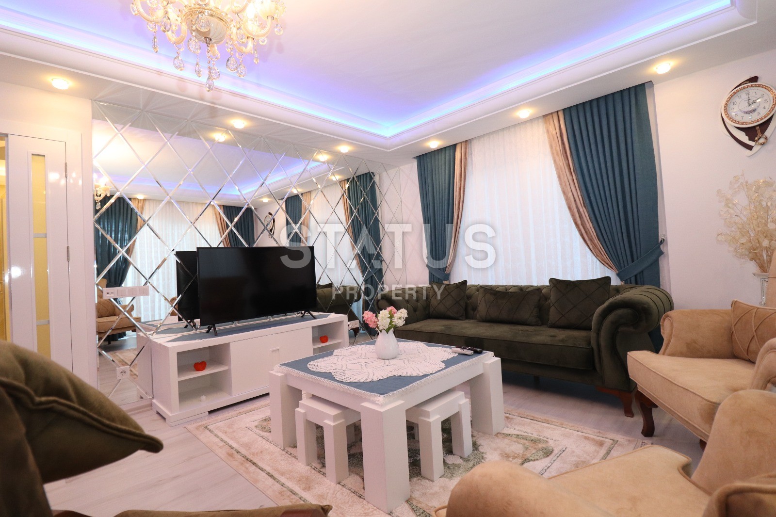 Квартира с мебелью и техникой в Махмутларе! Отличная цена 125 кв.м. фото 11