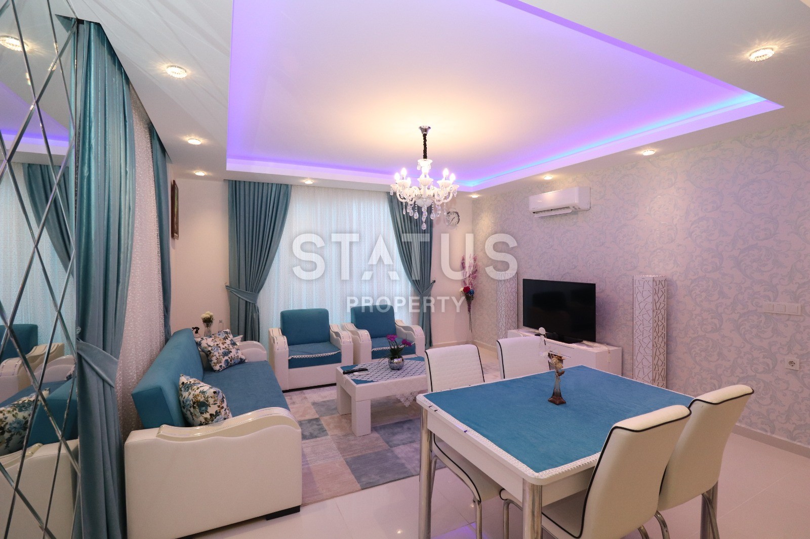 Квартира 2+1 с мебелью в Махмутларе! Вид на горы! 115 м2 фото 2