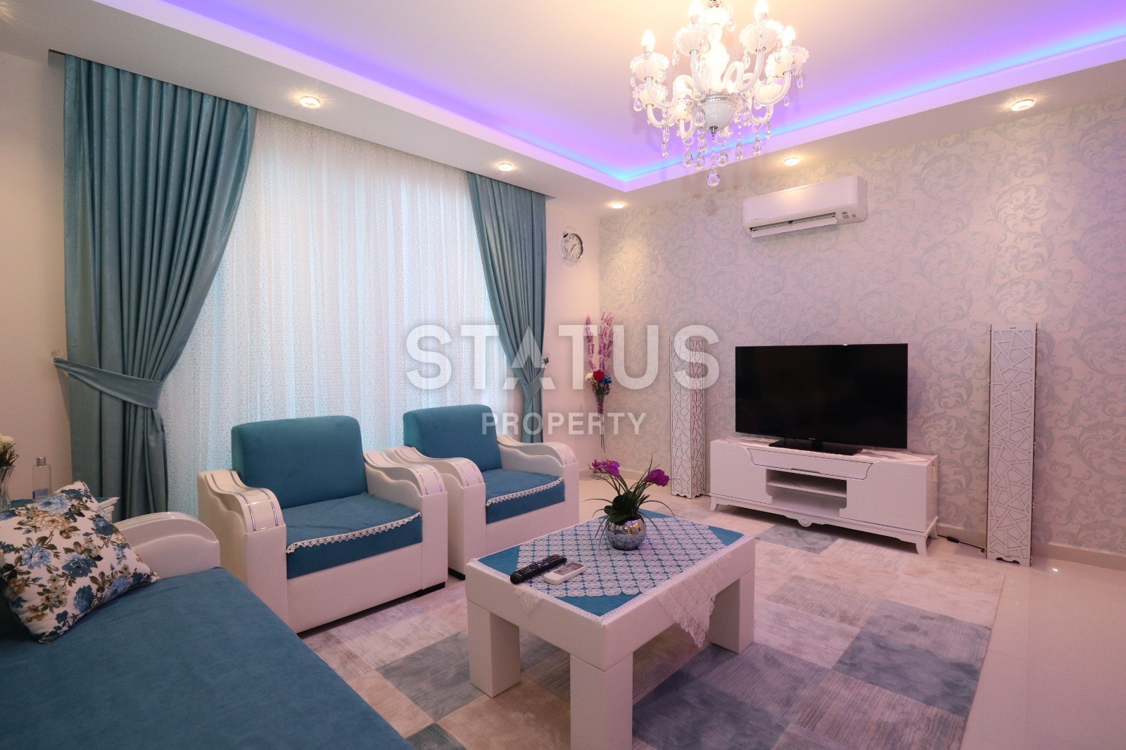 Квартира 2+1 с мебелью в Махмутларе! Вид на горы! 115 м2 фото 3