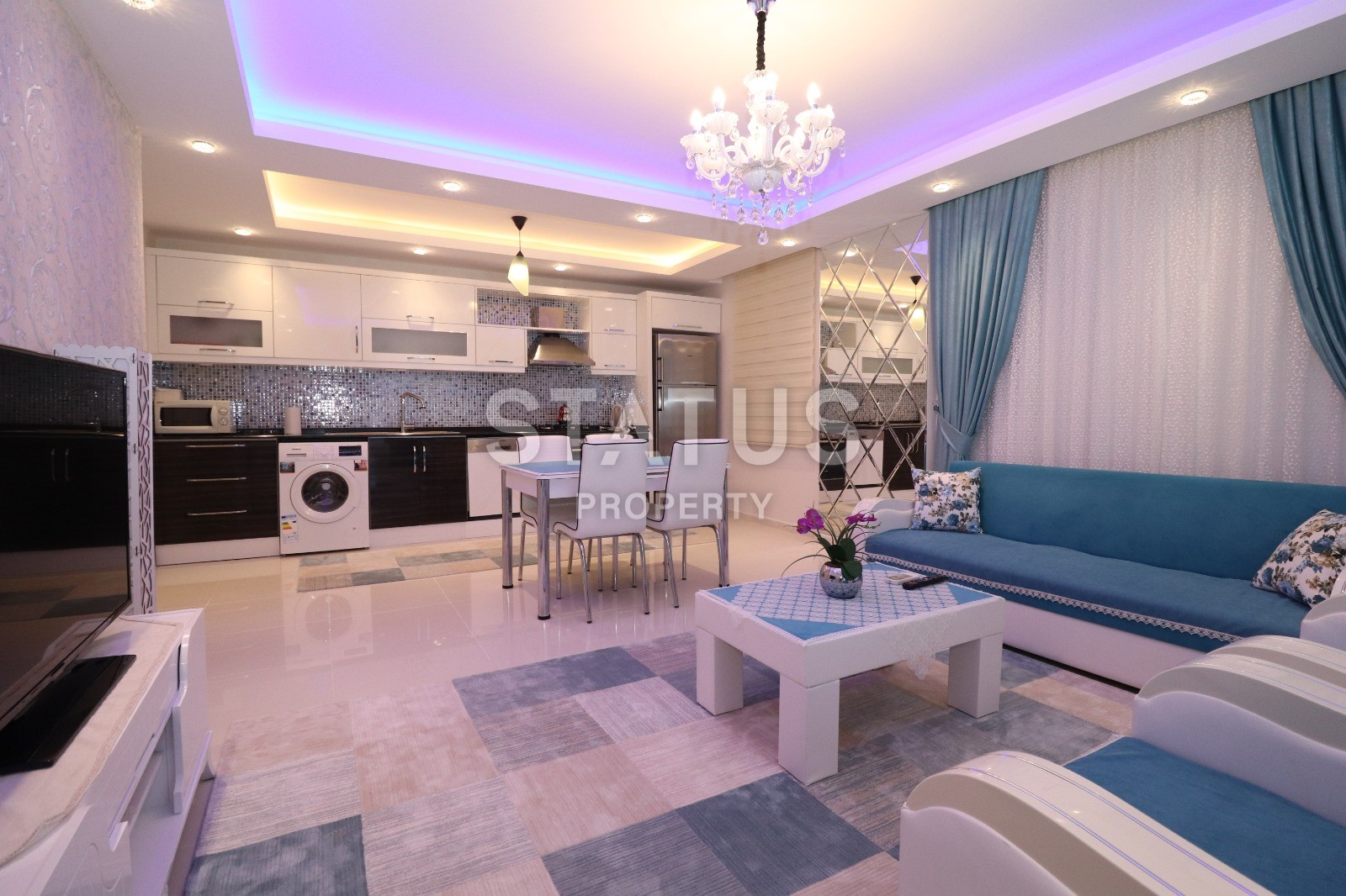 Квартира 2+1 с мебелью в Махмутларе! Вид на горы! 115 м2 фото 5