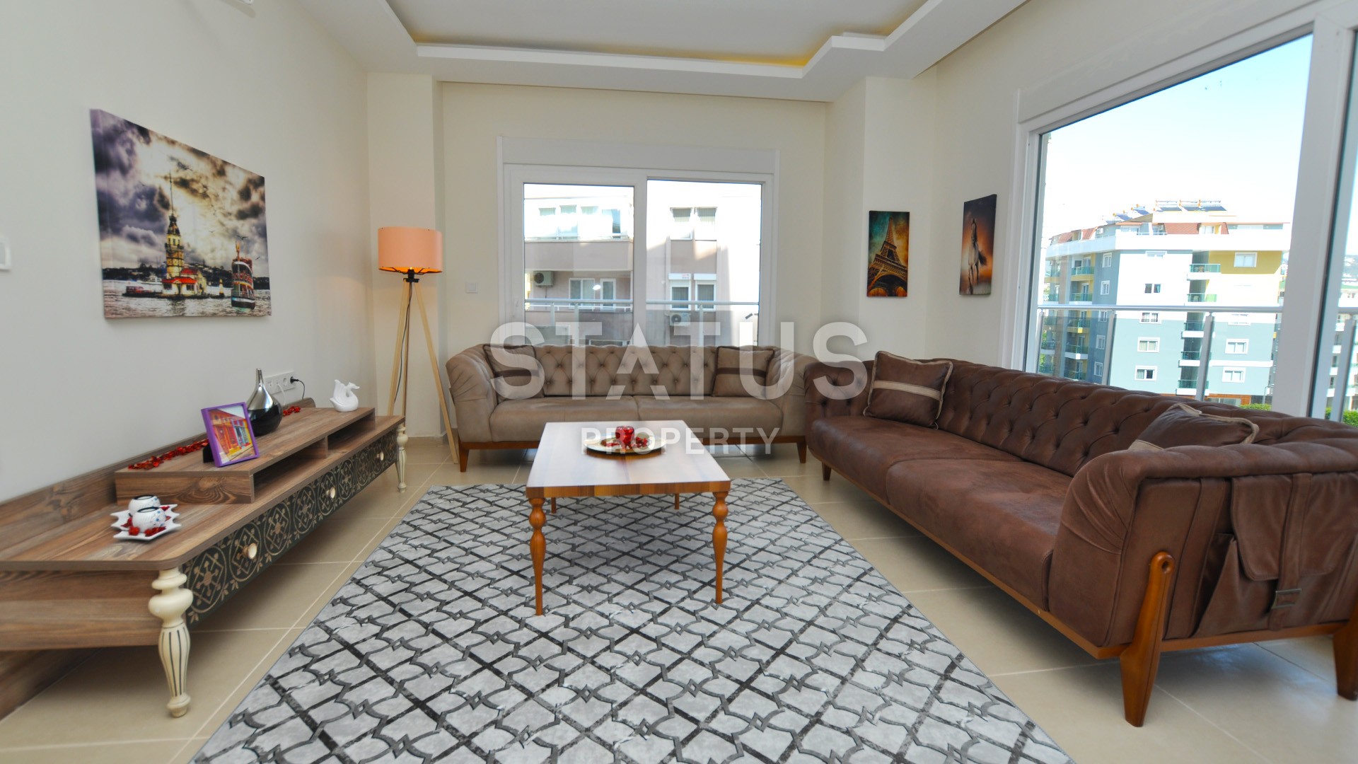 Большая квартира планировки 1+1 в новом комплексе с мебелью. Общая площадь 96 кв.м. фото 14