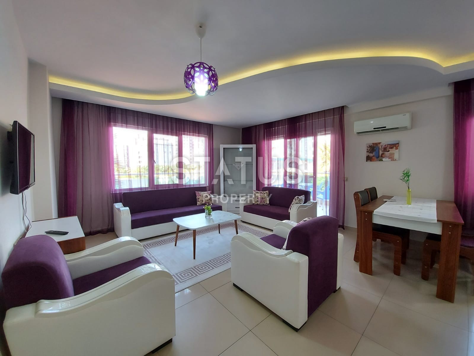 Меблированная двухкомнатная квартира 1+1 в Махмутларе, 65 кв.м. фото 12