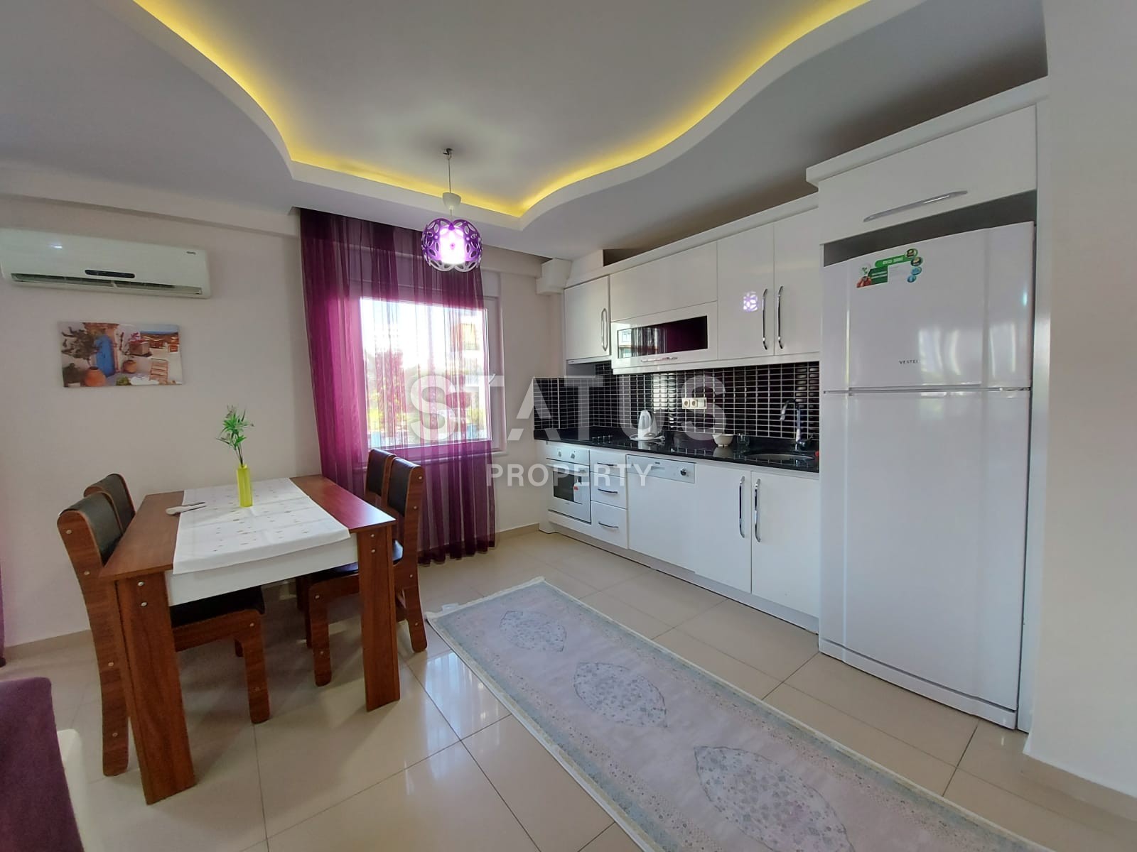 Меблированная двухкомнатная квартира 1+1 в Махмутларе, 65 кв.м. фото 18