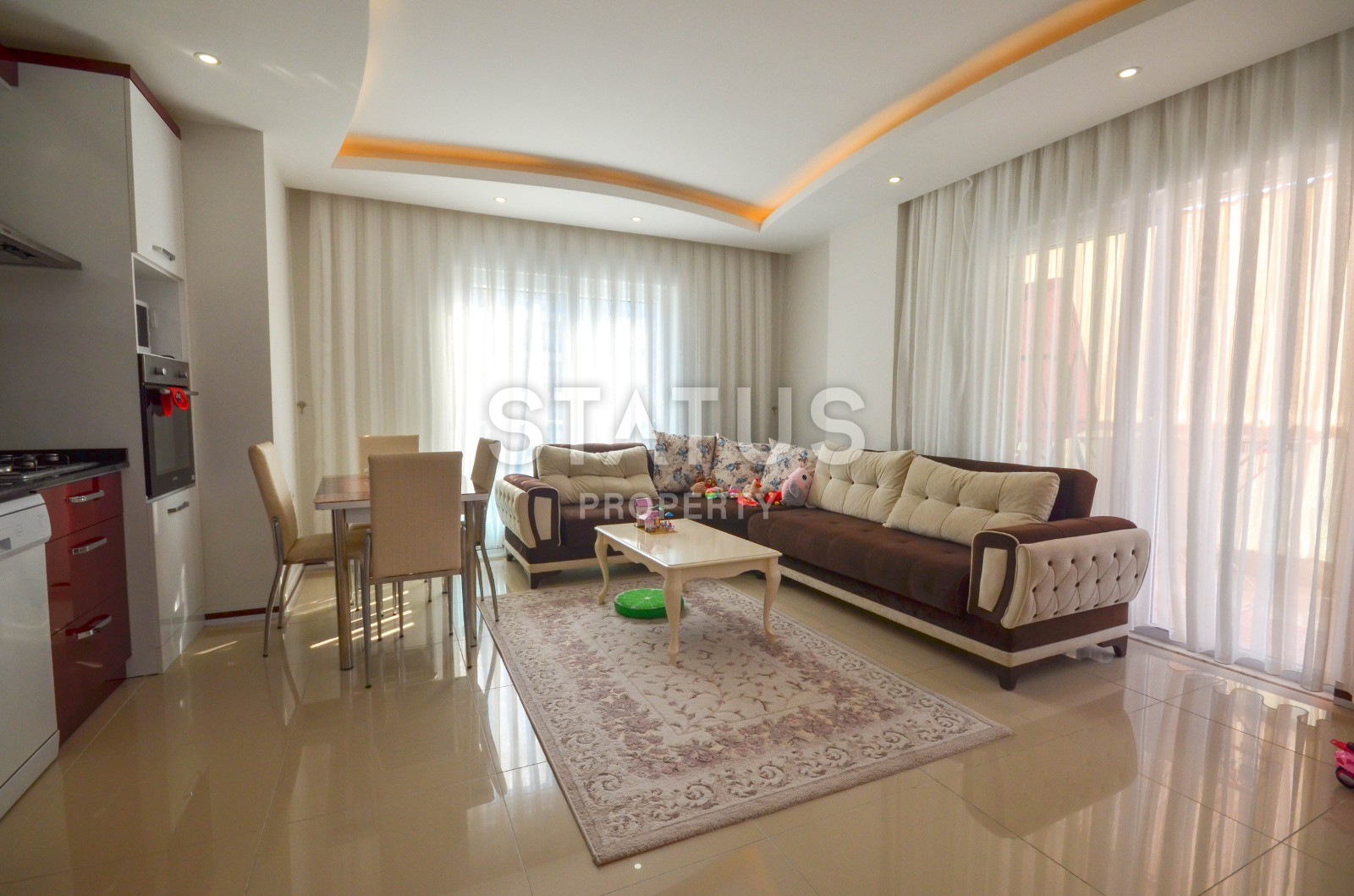 Двухкомнатная квартира с мебелью, 65 м2 фото 10