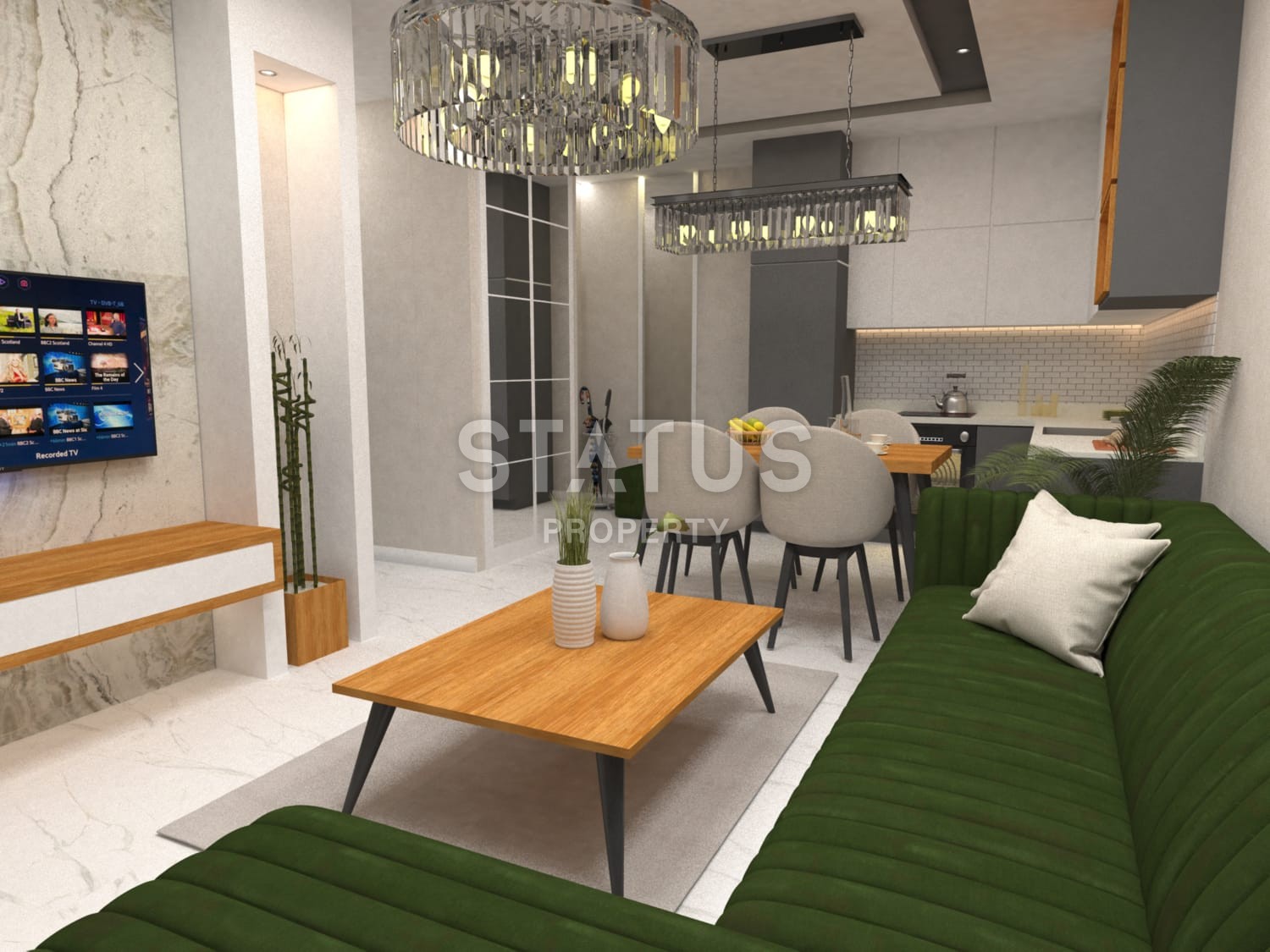 Двухкомнатная квартира в новом комплексе в центре Аланьи фото 7