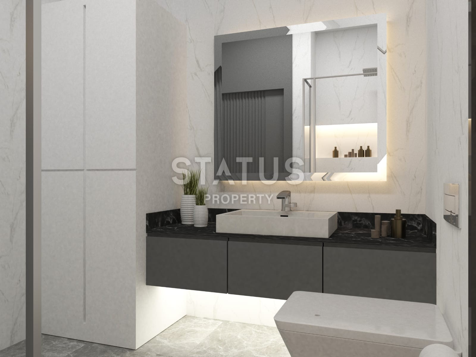 Двухкомнатная квартира в новом комплексе в центре Аланьи фото 6