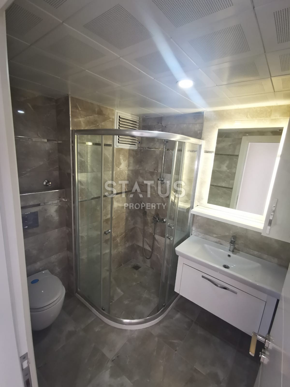 Новая трехкомнатная квартира в Махмутларе, Алания, 100 кв.м. фото 13