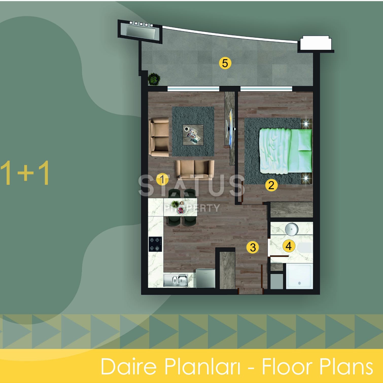 Новые квартиры в комплексе с инфраструктурой в районе Оба фото 16