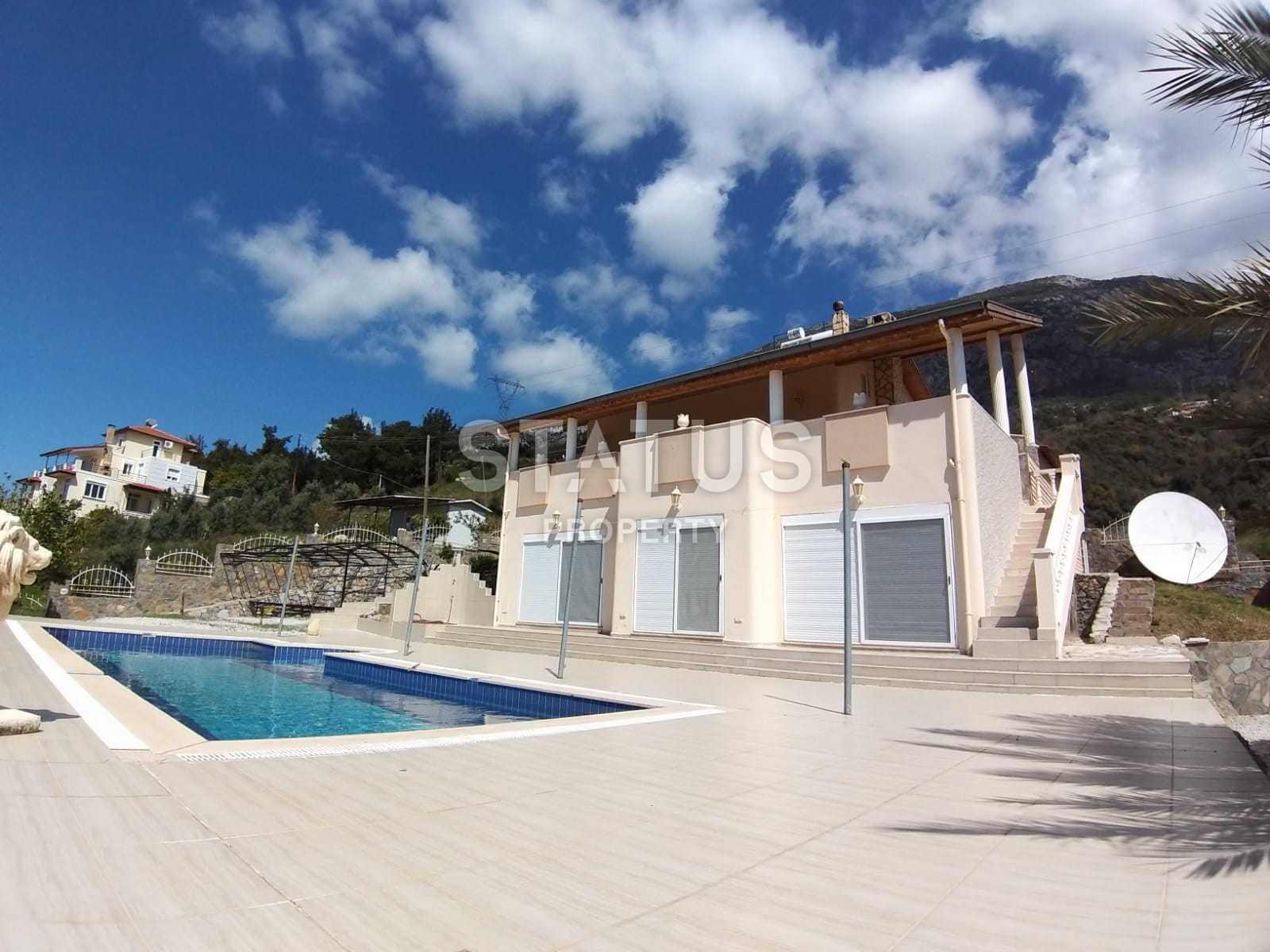 Вилла 3+1 с мебелью и прекрасным видом на море в Алании фото 2