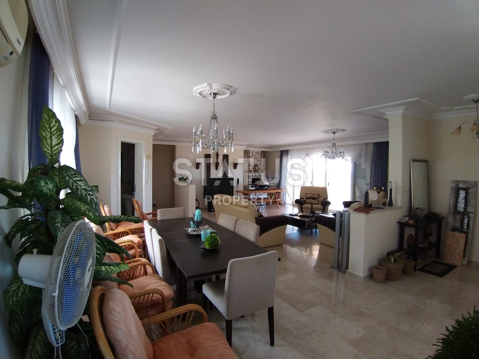 Вилла 3+1 с мебелью и прекрасным видом на море в Алании фото 7