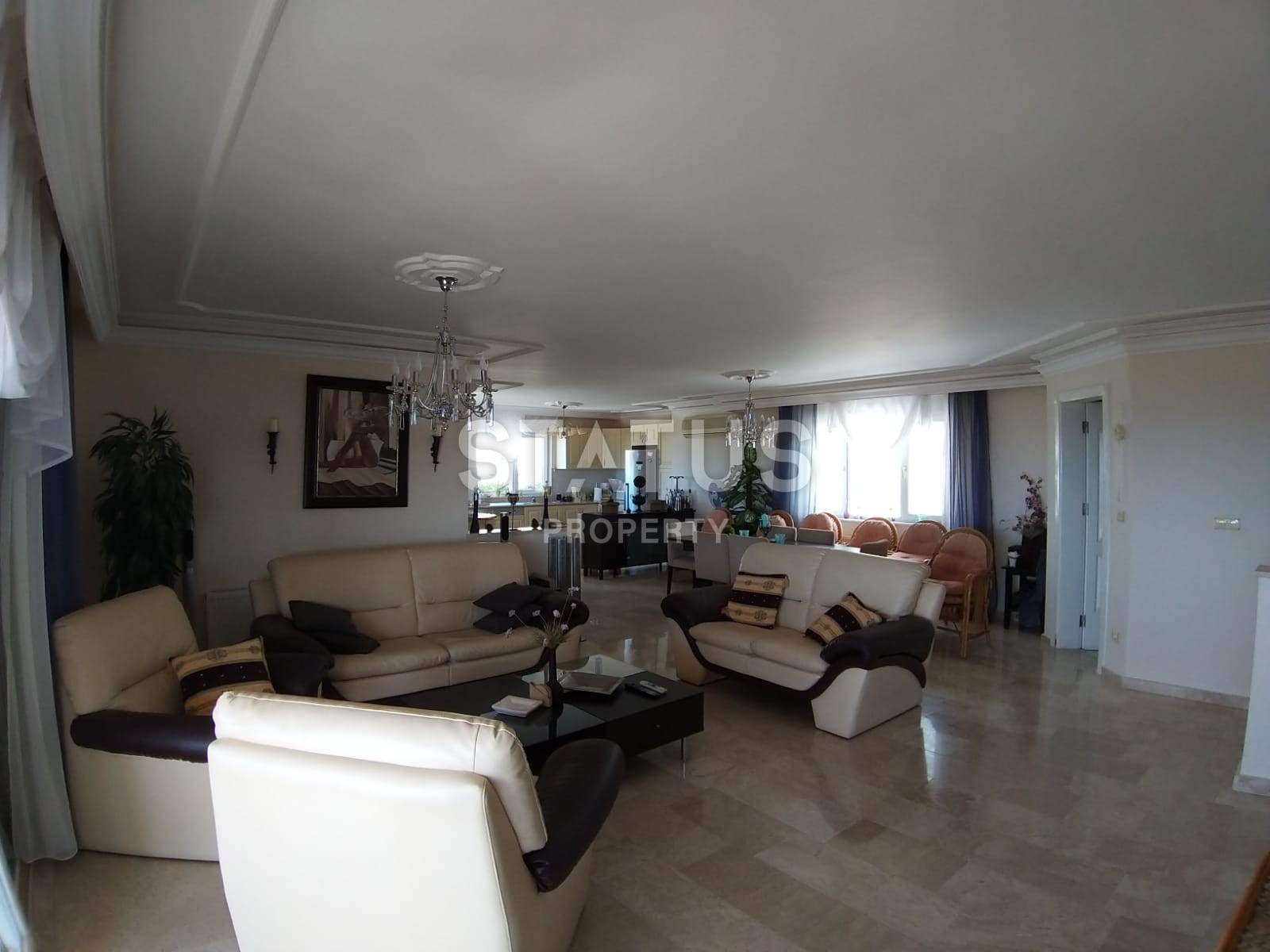 Вилла 3+1 с мебелью и прекрасным видом на море в Алании фото 9