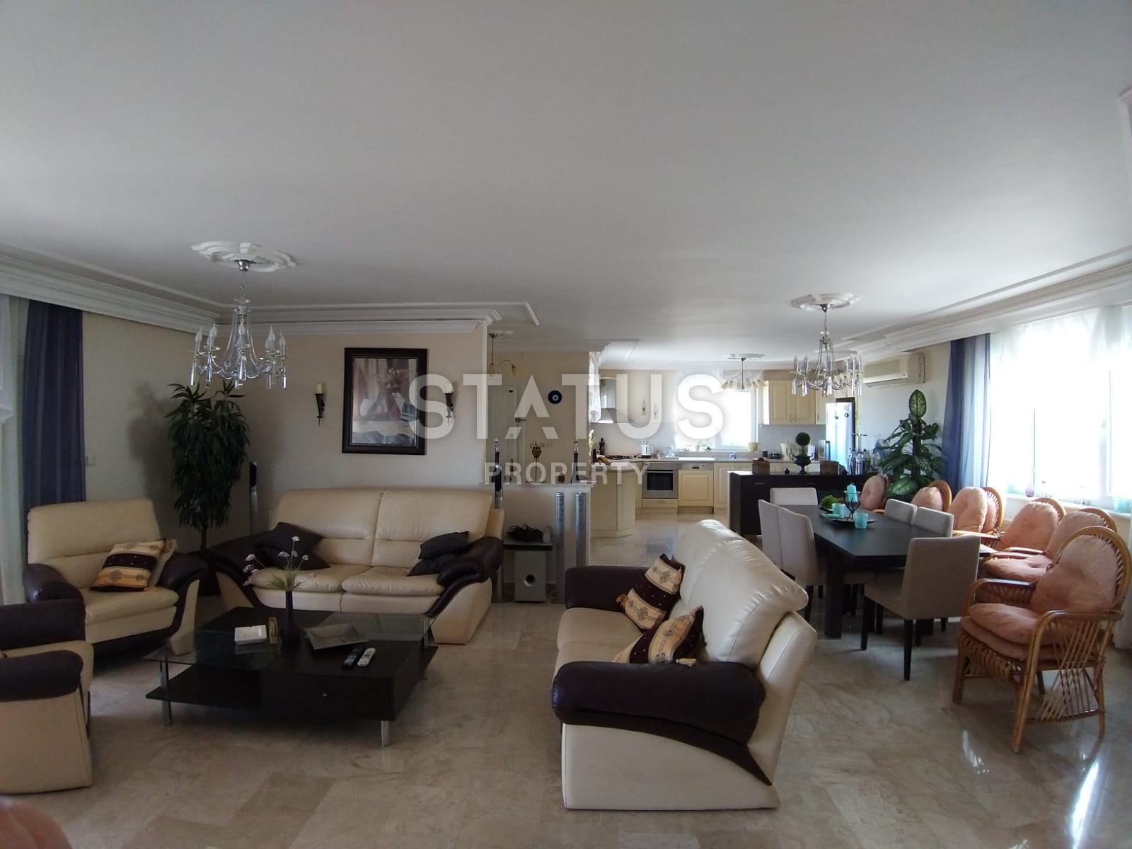 Вилла 3+1 с мебелью и прекрасным видом на море в Алании фото 10