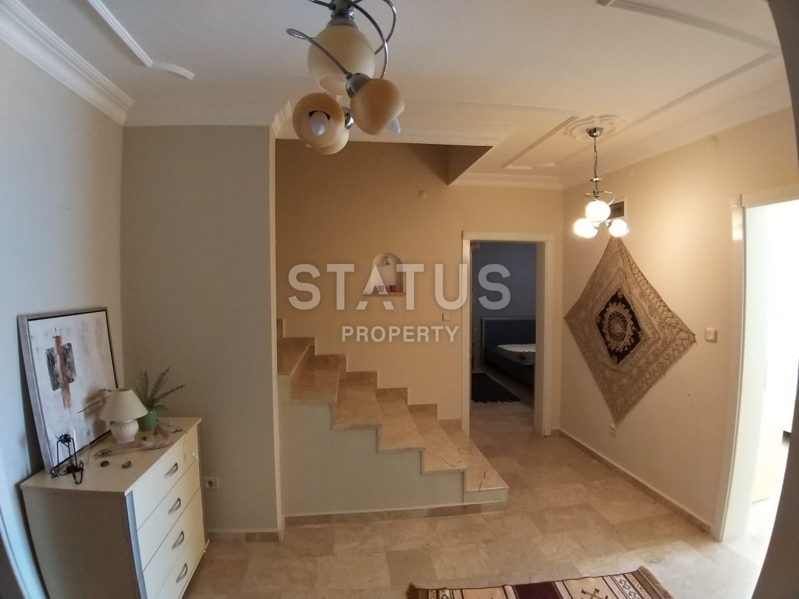 Вилла 3+1 с мебелью и прекрасным видом на море в Алании фото 23