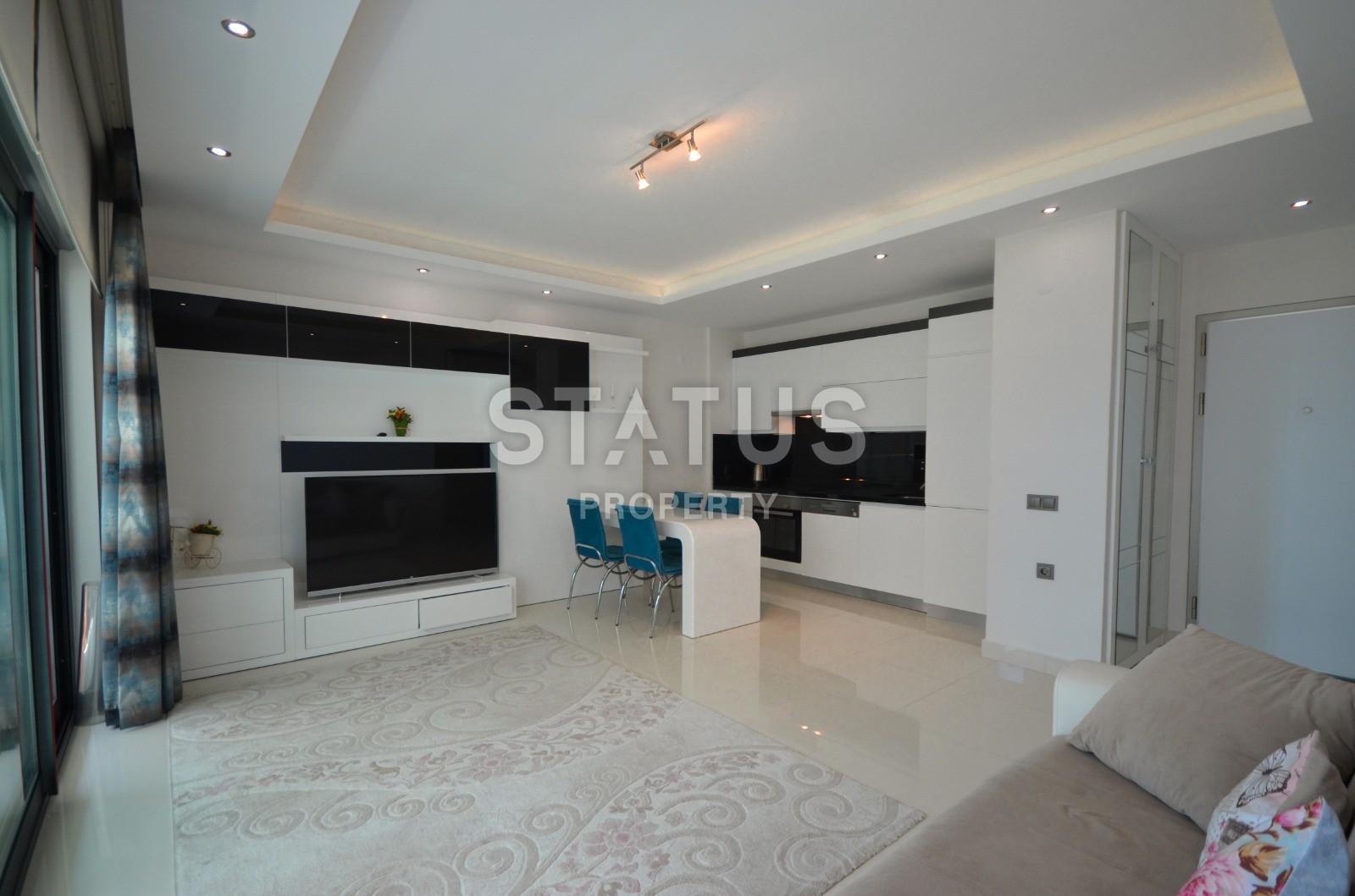 Апартаменты 1+1 с видом на море в элитном комплексе в Каргыджаке, 65 м2 фото 3