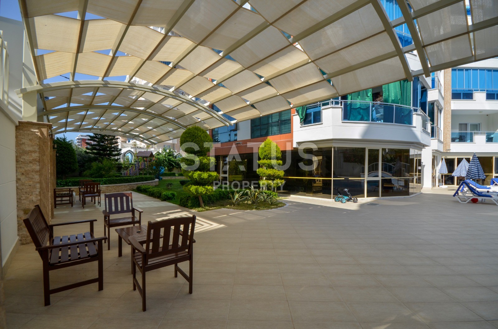 Двухкомнатная меблированная квартира в комплексе класса люкс. Махмутлар фото 14