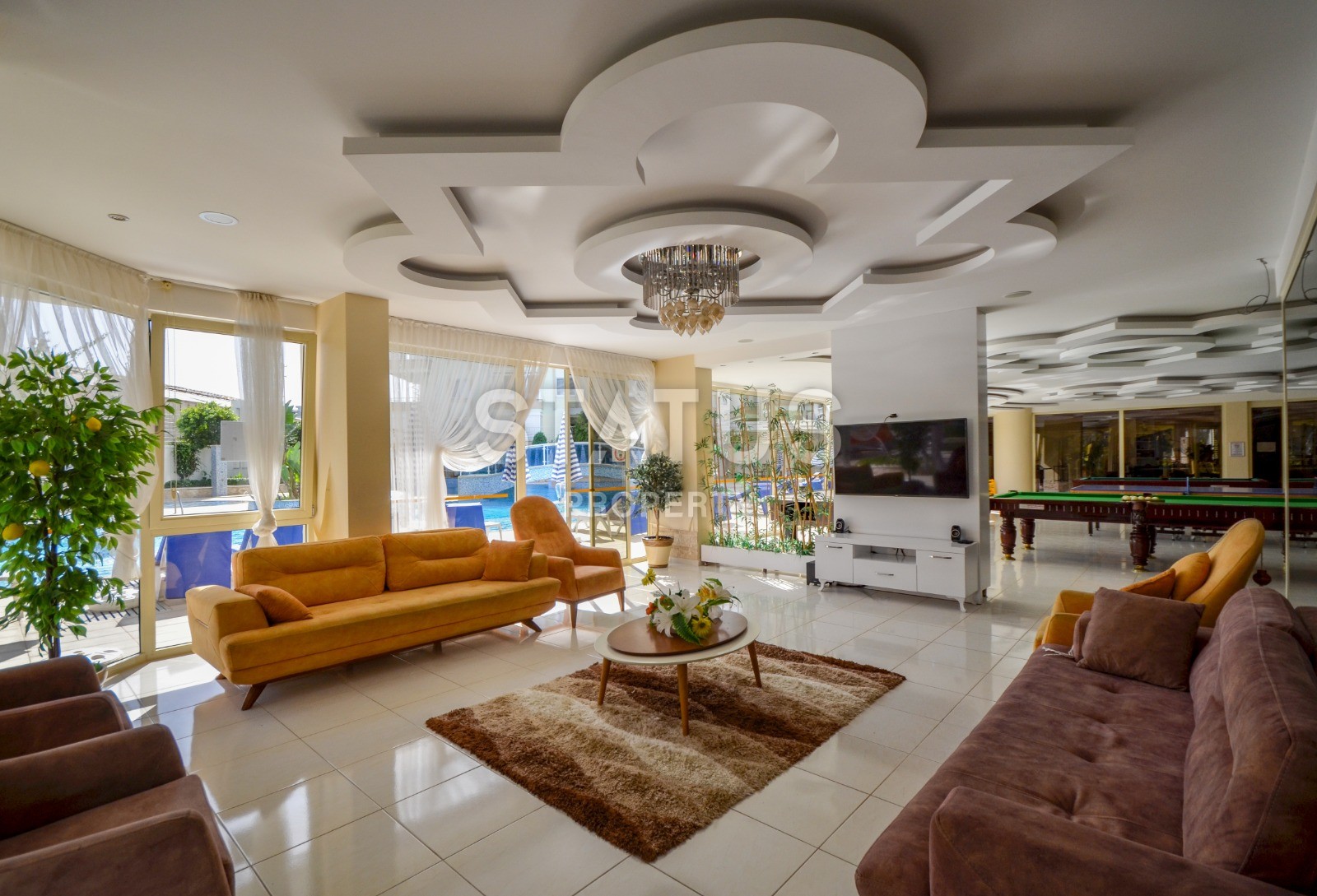 Двухкомнатная меблированная квартира в комплексе класса люкс. Махмутлар фото 21