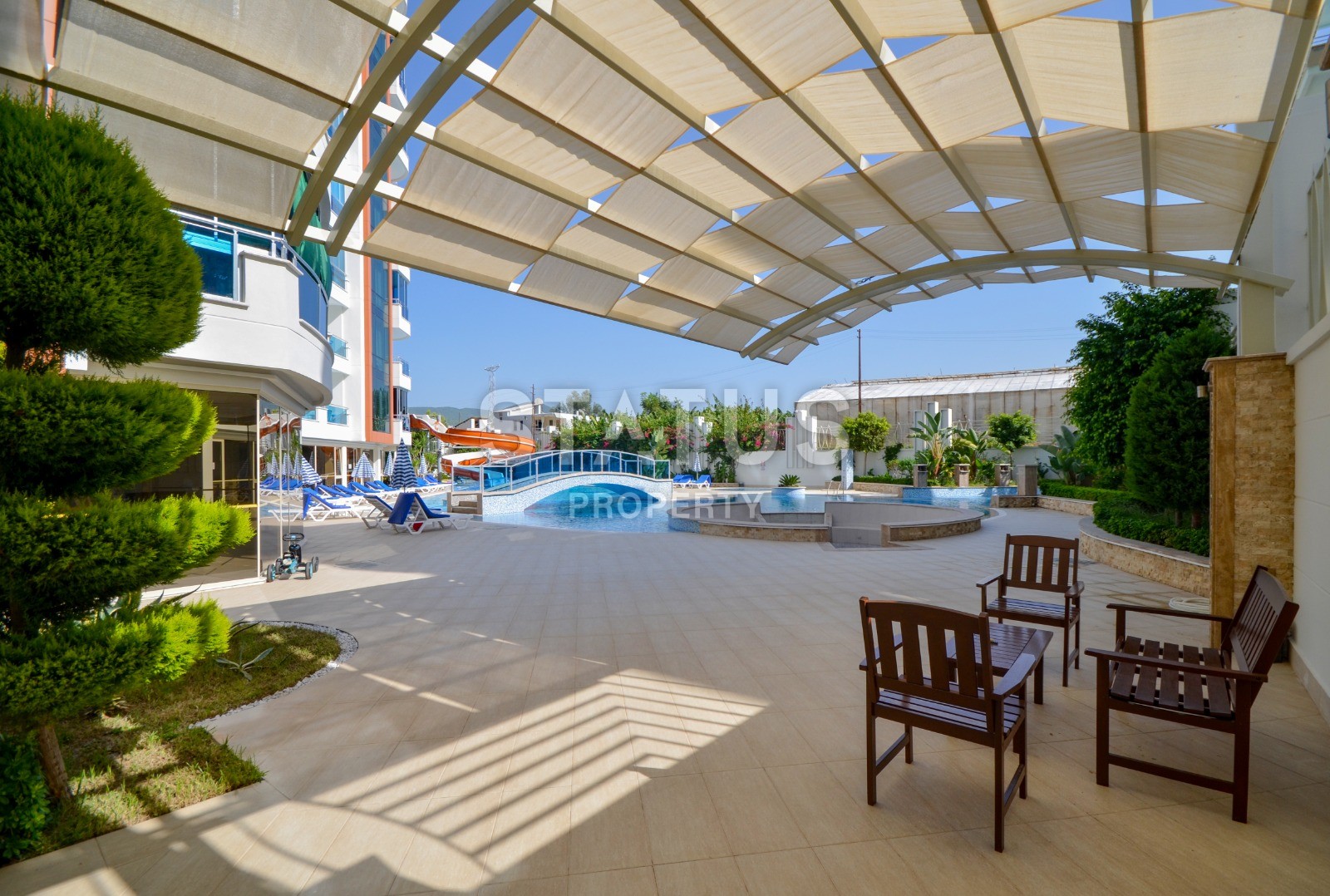 Двухкомнатная меблированная квартира в комплексе класса люкс. Махмутлар фото 24