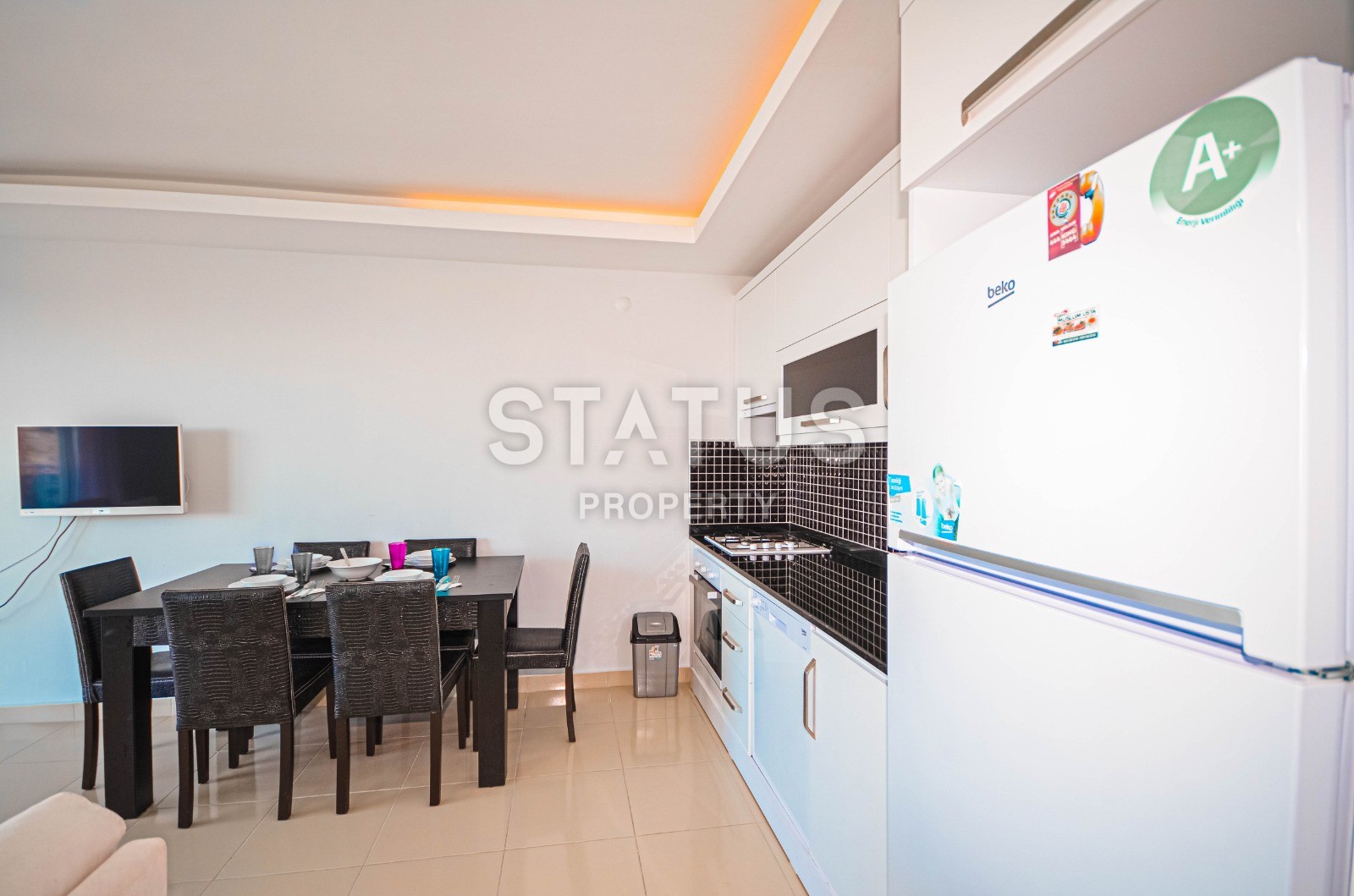 Двухкомнатная квартира с видом на море в Махмутларе, 70 м2 фото 10