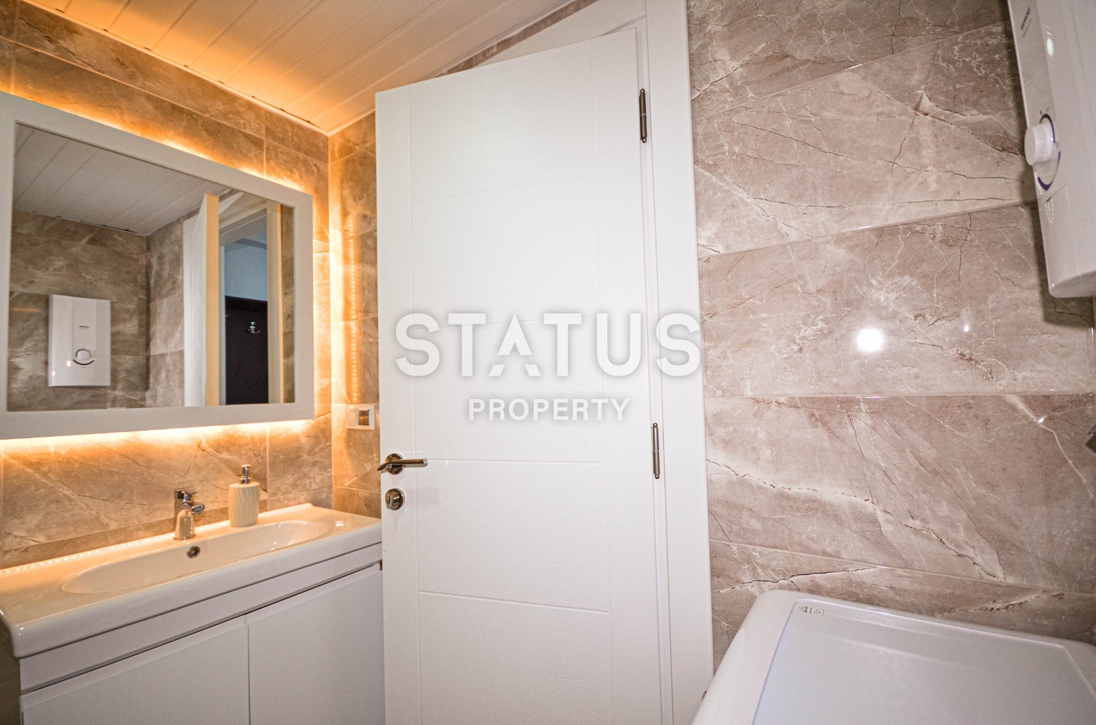 Двухкомнатная квартира с видом на море в Махмутларе, 70 м2 фото 16