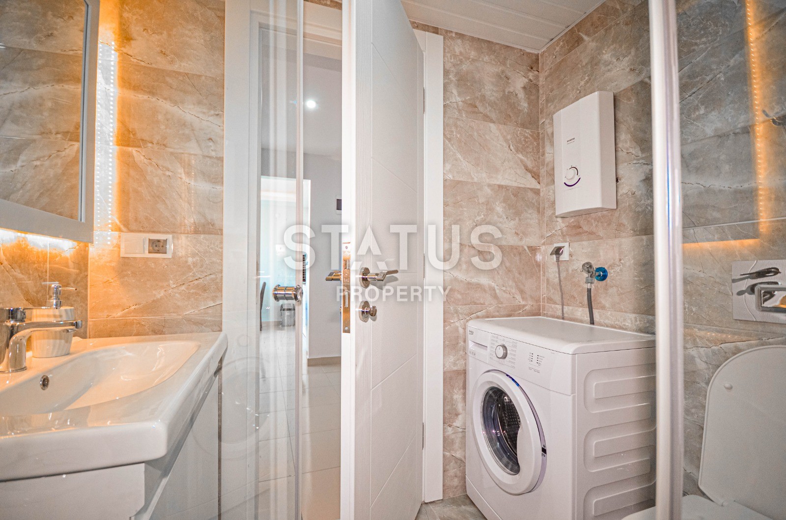 Двухкомнатная квартира с видом на море в Махмутларе, 70 м2 фото 17