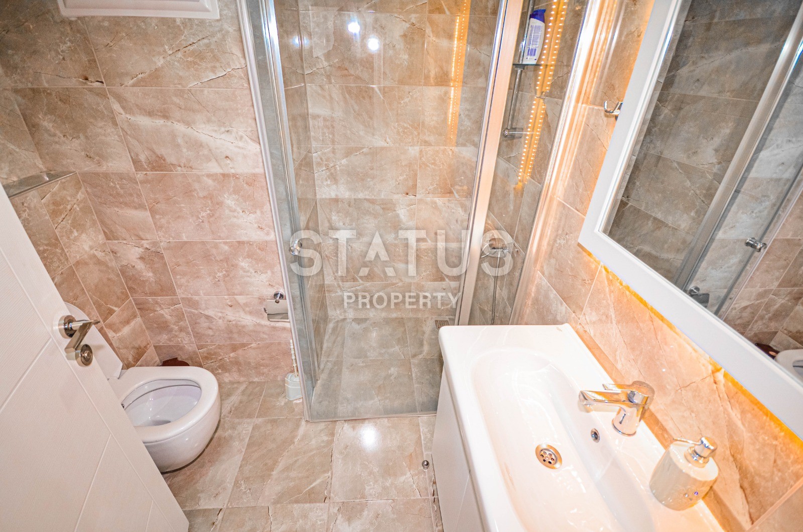 Двухкомнатная квартира с видом на море в Махмутларе, 70 м2 фото 18