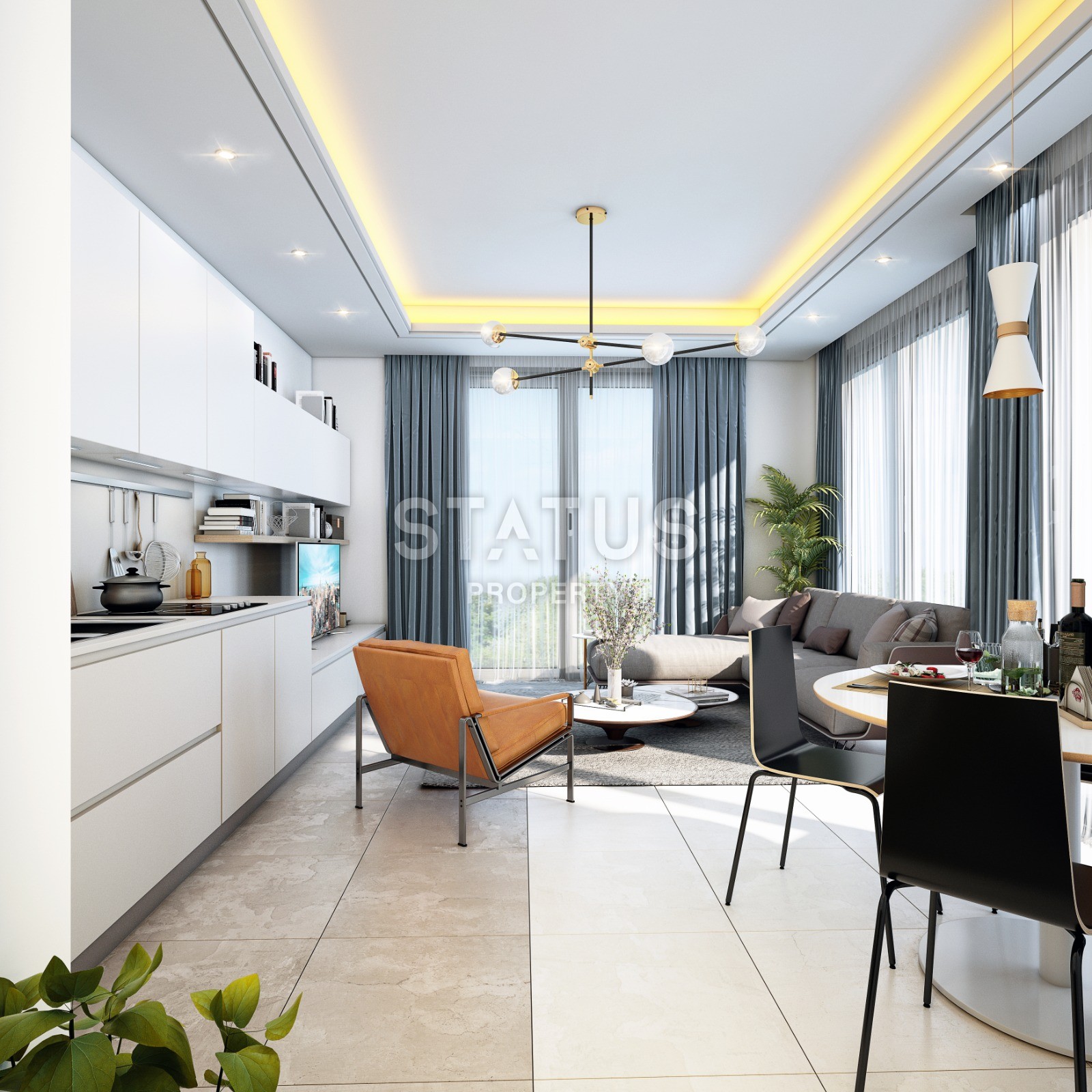 Квартира 1+1 в новом комплексе в центре города Аланья фото 8