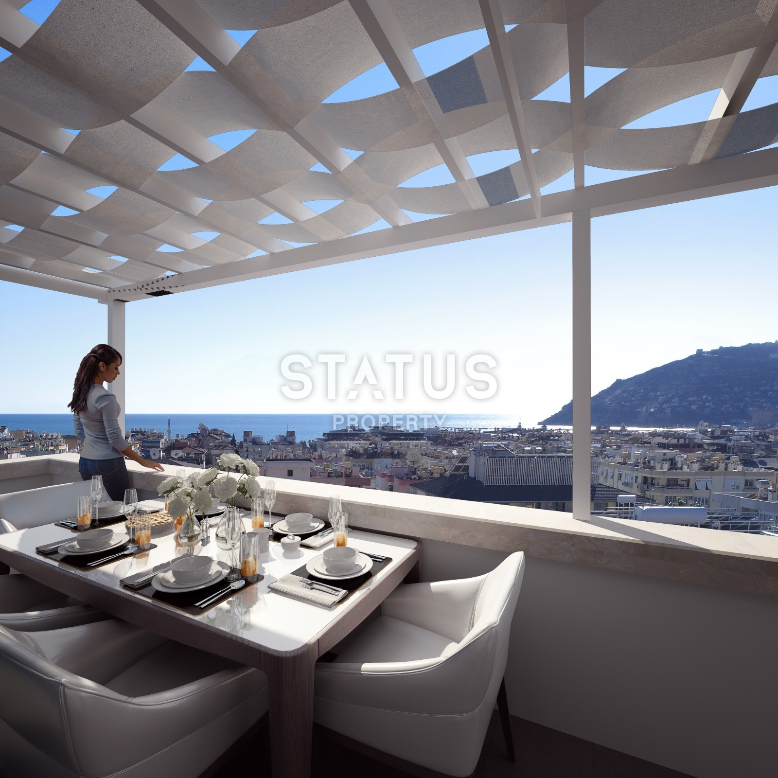 Квартира 1+1 в новом комплексе в центре города Аланья фото 11