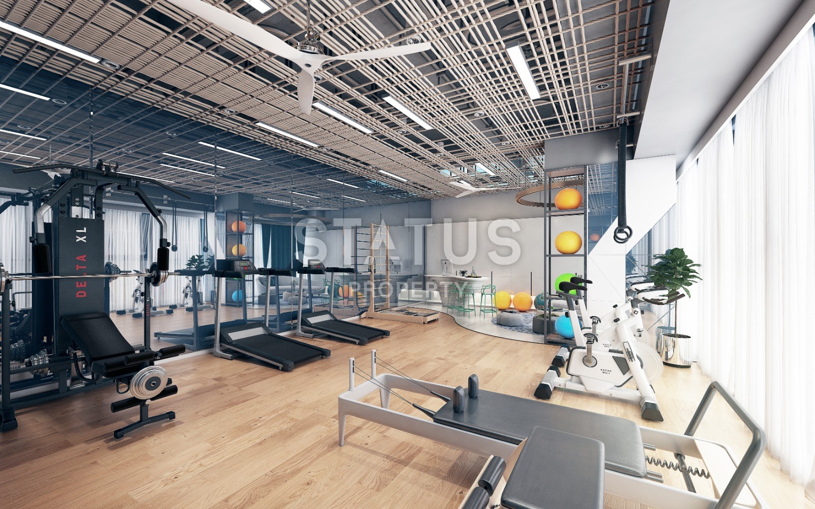 Квартира 1+1 в новом комплексе в центре города Аланья фото 23