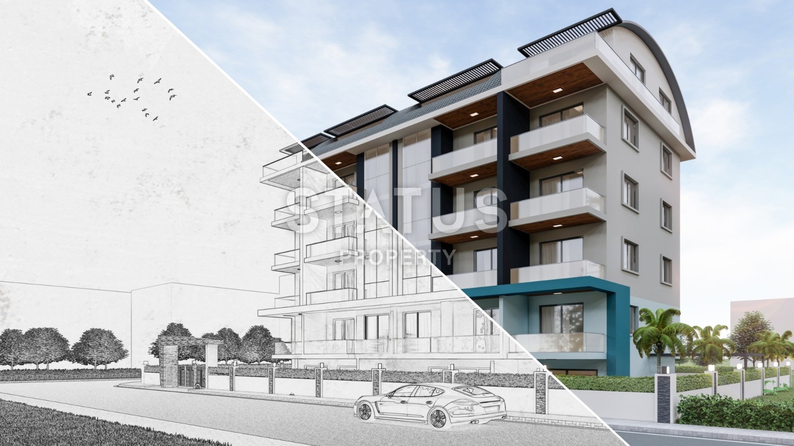 Двухкомнатные квартиры в новом комплексе в Обе, 55 м2 фото 3