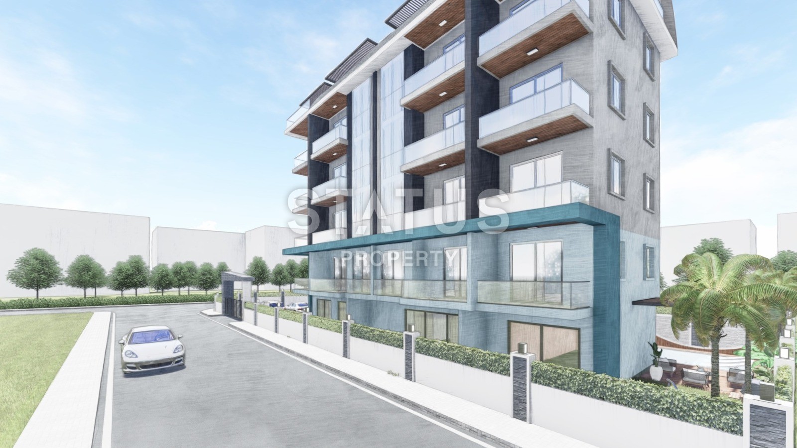 Двухкомнатные квартиры в новом комплексе в Обе, 55 м2 фото 7