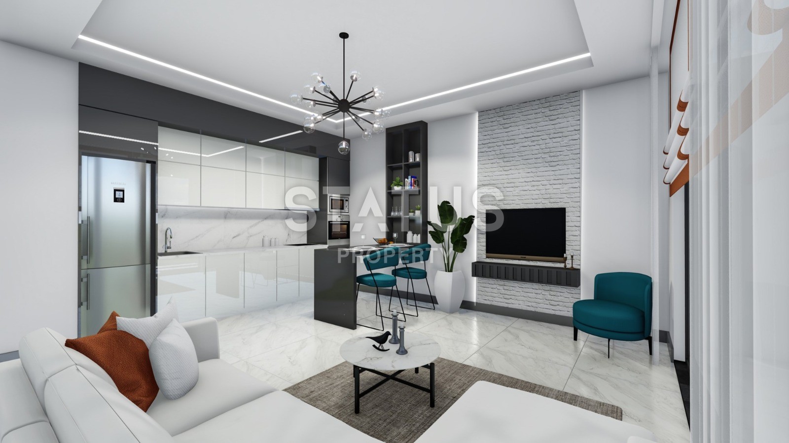 Двухкомнатные квартиры в новом комплексе в Обе, 55 м2 фото 20